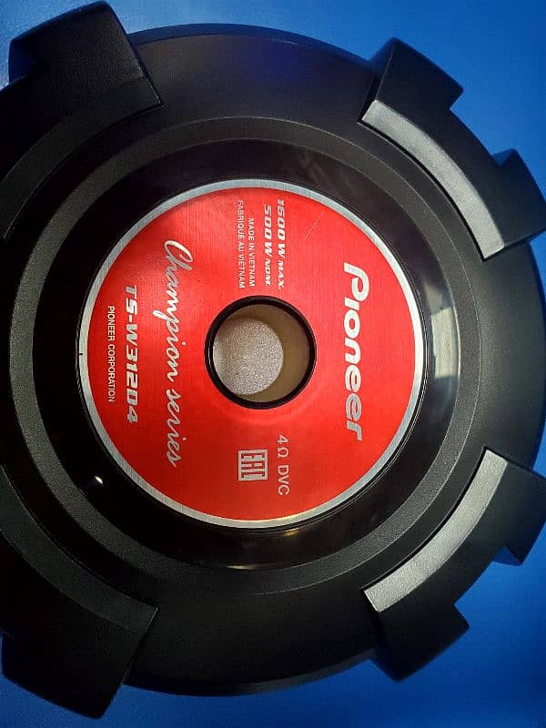 PIONEER TSW 312 D4 ORIGNAL 500 WATT RMS POWER 1600 WATT PEAK POWER 2