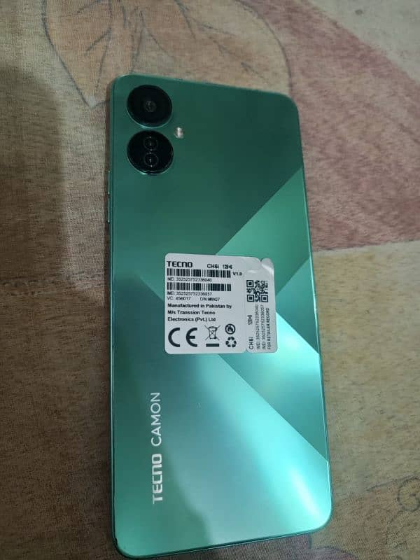 Tecno camon 19 neo 6 128 PTA approved with box 0