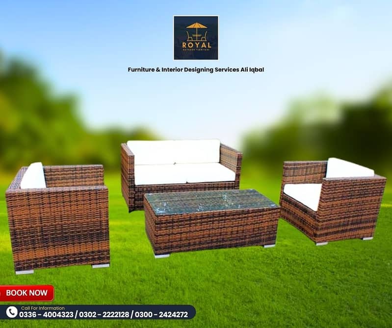 Rattan Furniture - Rattan Sofa - Dining Table - UPVC Outdoor Chair 4