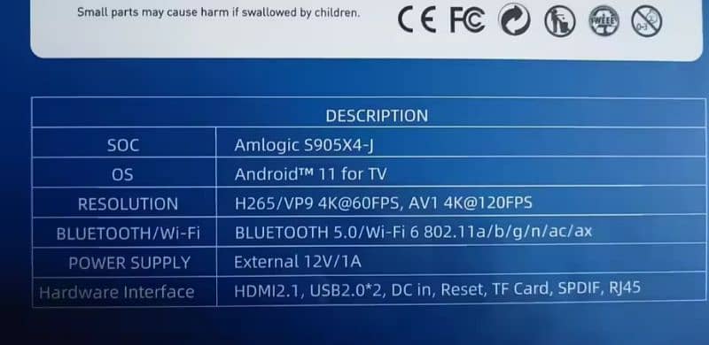 KINHANK G1 DDR4 4G 32G Amlogic S905X4 Android 14 TV Box 9