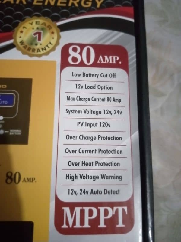 Force mppt 80A solar charge controller 6