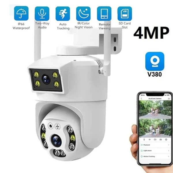 wifi camera Double and Triple lens two way Audio colour view night 0