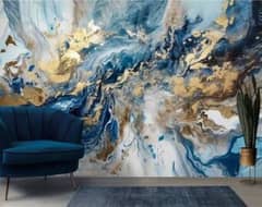 Wallpaper Flex pasting @55 rupees per sqft with pasting