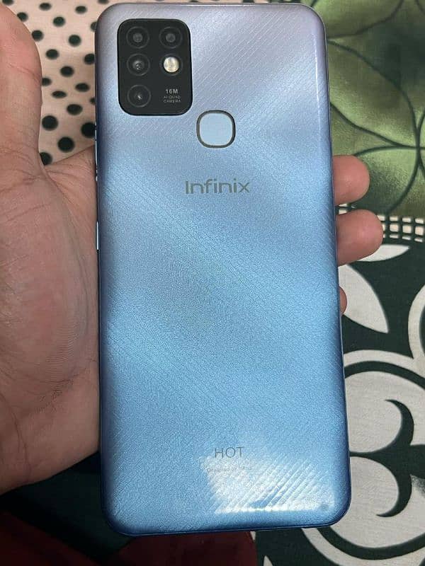 Infinix hot 10 urgent sale with box exchange possible 8