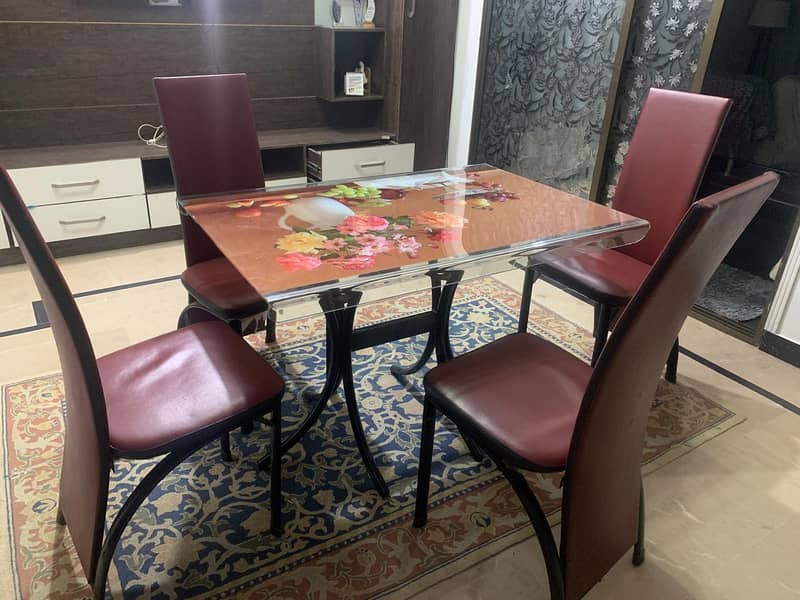 4 chairs dining table set - Tables & Dining - 1100423817