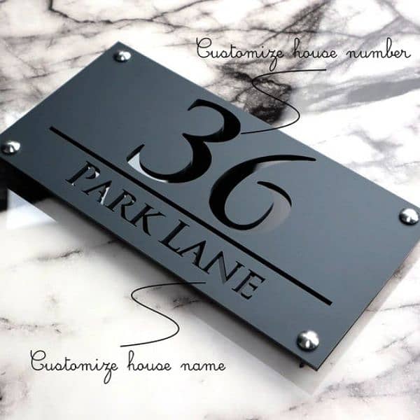 All Kind Of Number Plates / House Name Plates / Nikkah Plate 6