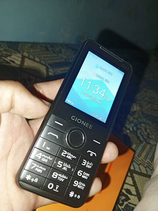 key pad mobile New one with box charge 0