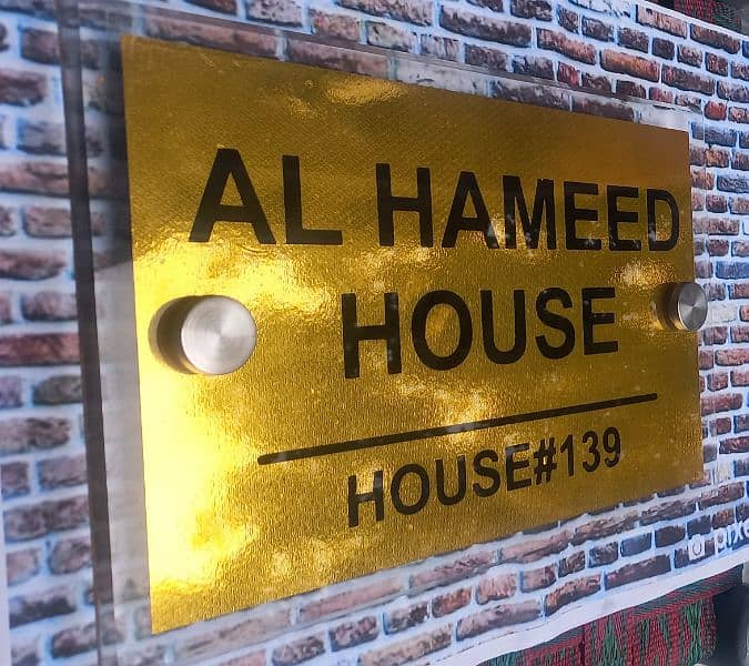 All Kind Of Number Plates / House Name Plates / Nikkah Plate 9