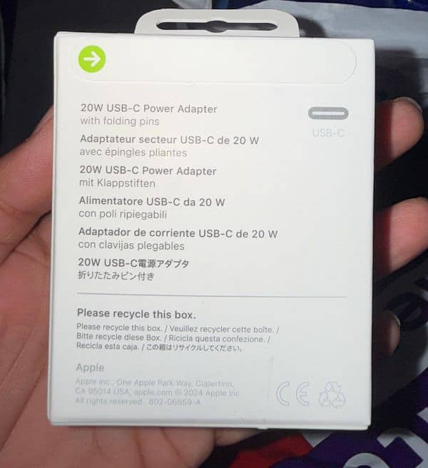 Box Pack 20W Adaptor Type-C Power Adoptor 0