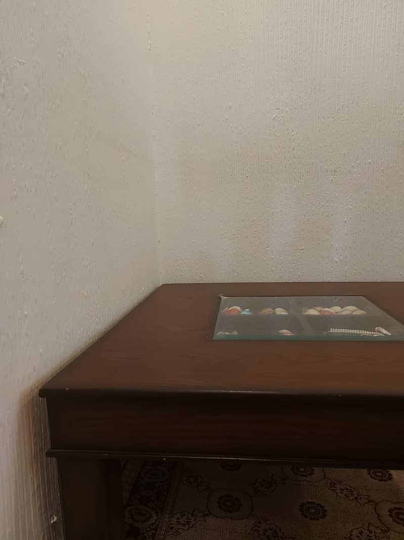 Wooden Center Table with Side Tables For Sale 2