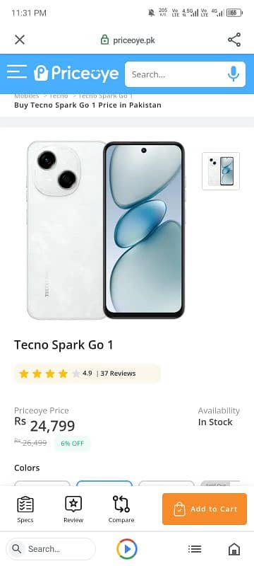 Tecno spark go 1 6