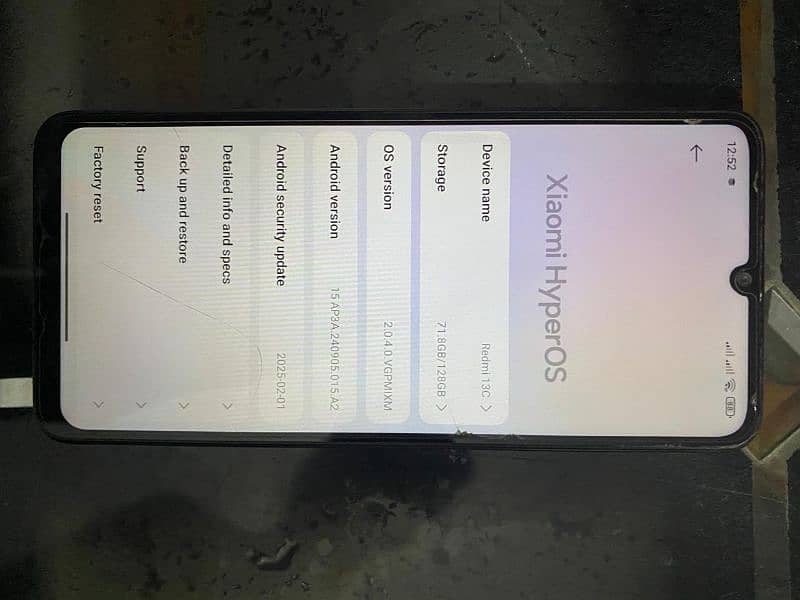 Redmi 13c 128 approved with box and charger 1