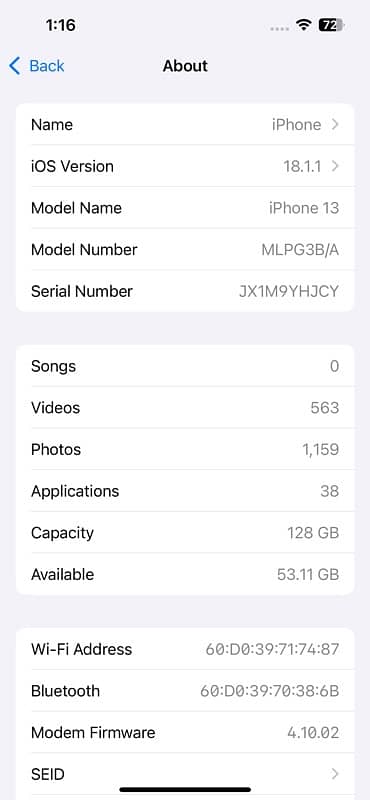 Iphone 13 FU Non PTA Non 03334463881 6