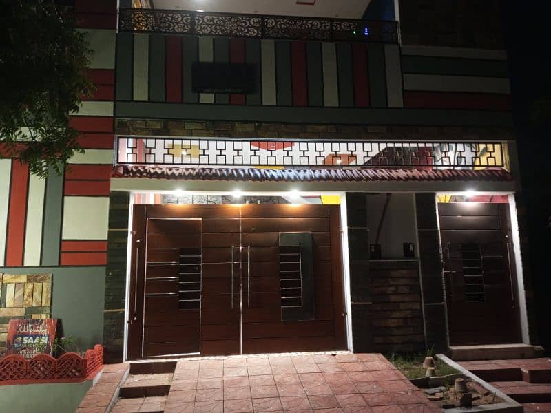 240 Yards Newly Constructed Double Story House with Solar System Setup 1