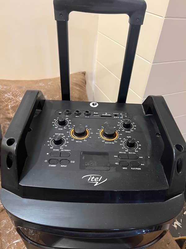 itel speaker mehfil speaker batter then audionic trolley speaker 3
