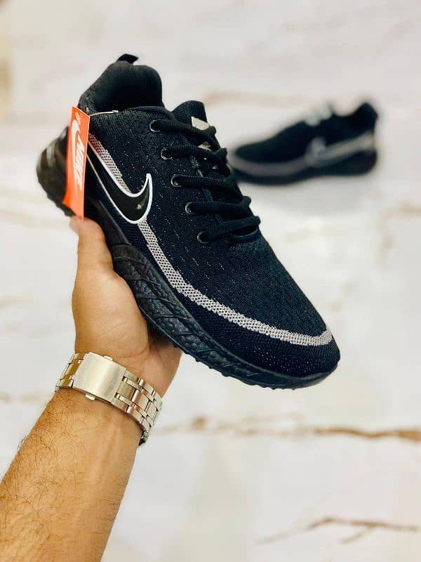 Running Joggers- Comfortable Fabric in Black (1Pcs) 3
