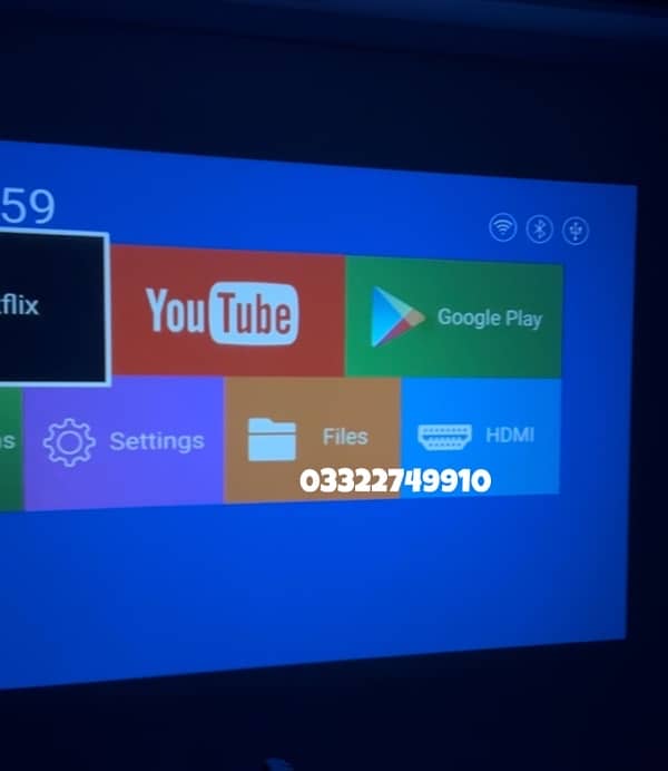 P40 portable android projector ( 4K HDR ) Free 5000+ live Tv channels 3