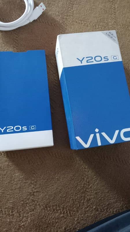 vivo y20s G 4 ram 128 memory with box adapter cable warranty card 5