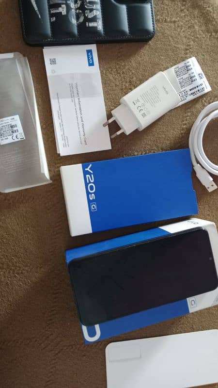 vivo y20s G 4 ram 128 memory with box adapter cable warranty card 7