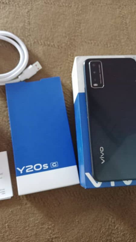 vivo y20s G 4 ram 128 memory with box adapter cable warranty card 10