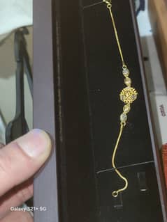 21k of gold bracelet for unisex 3grams sale or exchange in chain 21in