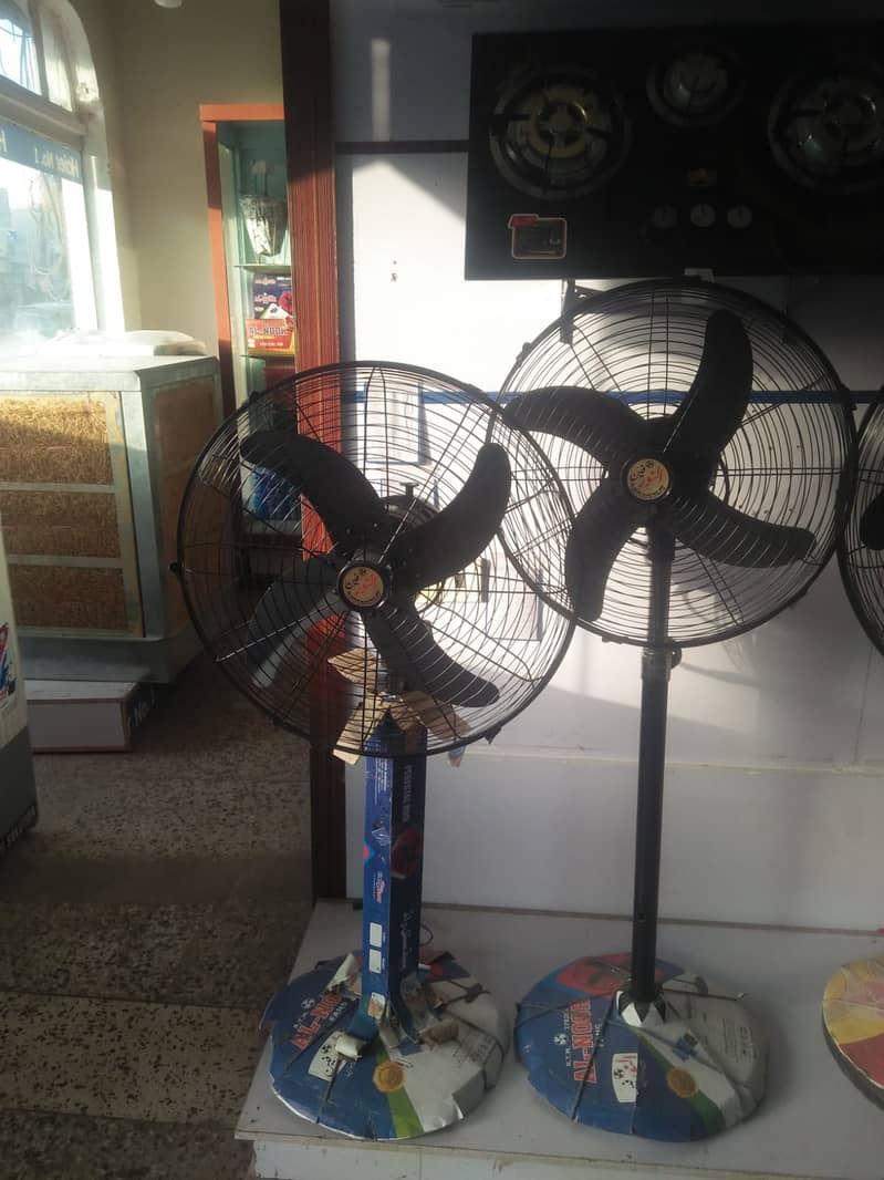 AL Noor 12 Watt DC Solar Pedestal Fan '20" Inch 1