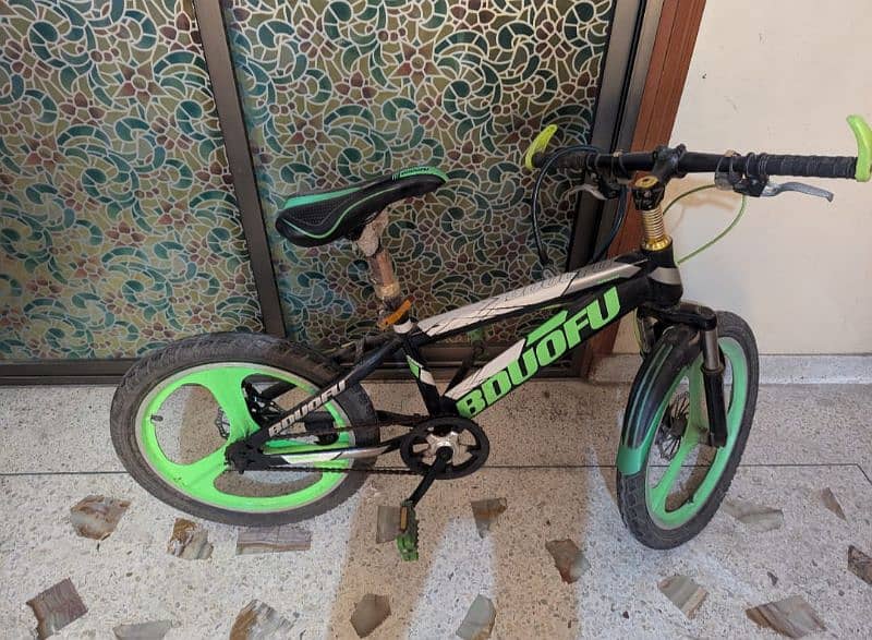 bicycle BDUOFU Green Racing Bicycle for kids. 17