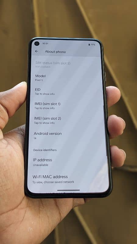 Google pixel 5 PTA approve 13