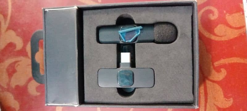 wireless microphone type c with 2 connector free 0
