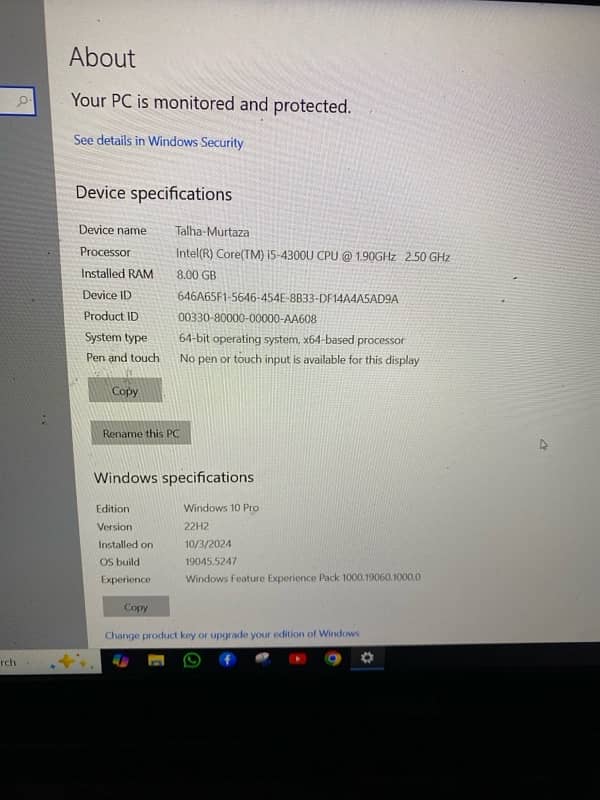 Dell core i5 4th generation 8/128 1