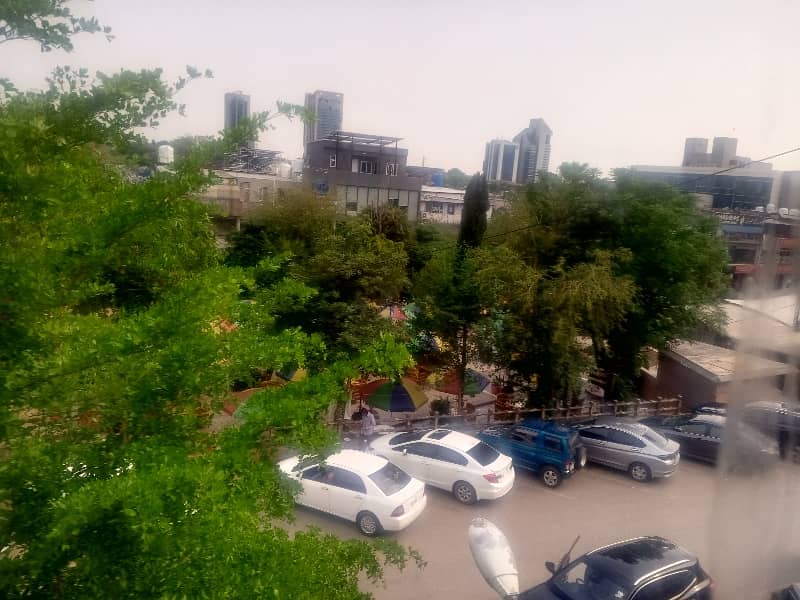 F-7 Markaz Near Jinnah super market. . .  two office available for Rent one is furnished, Rent 450k. . . . .  another one is unfurnished, Rent is 350k. .  same Size. . . 1