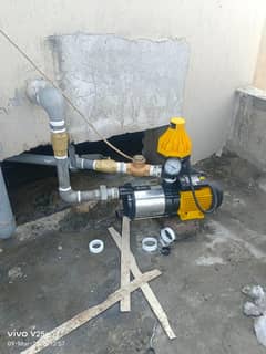 Plumber work | Water tank cleaning | Water Pump installation