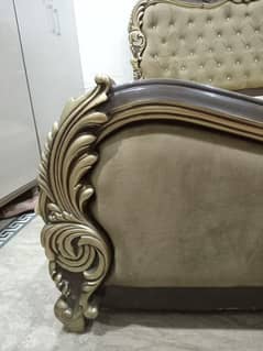 bed ,side tables ,mattress