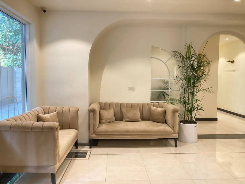 Monthly Rent Started fully Furnished Apartment with 55 Lac Only On MM Alam Road, And Enjoy 100% Secure Resale Anytime! 12