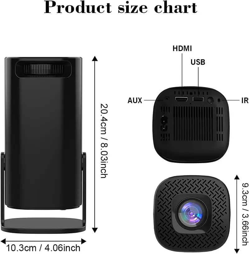 projector android & multimedia 4k 8k original box pack 11