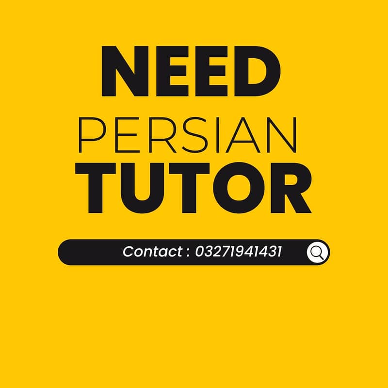 Need persian tutor 0