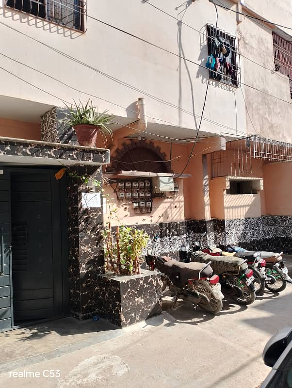 Home for sale 180 SY Ground + 3 RCC Building Rafi Bungalows. Leased , West Open, Corner Rent Value 1.7 Lacs. 13 KE Meters, 3 Gas Meters, 3 Water Tanks. 0