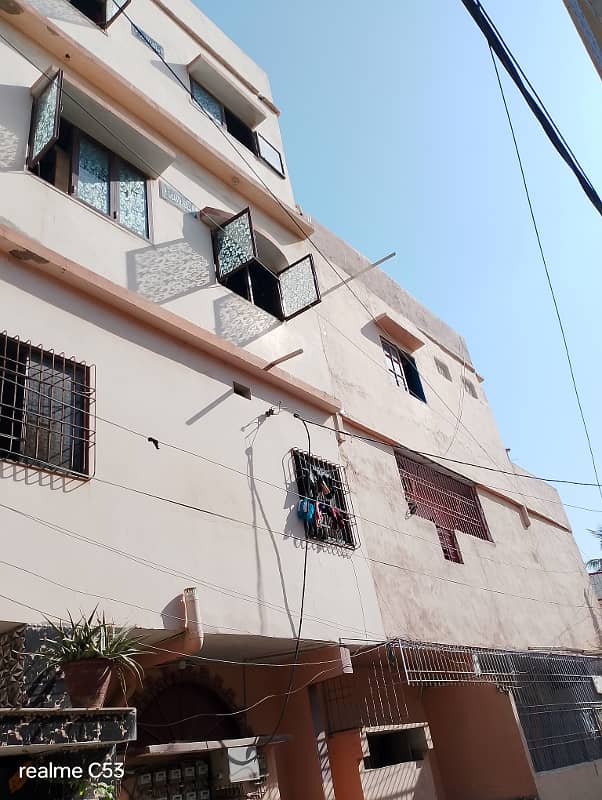 Home for sale 180 SY Ground + 3 RCC Building Rafi Bungalows. Leased , West Open, Corner Rent Value 1.7 Lacs. 13 KE Meters, 3 Gas Meters, 3 Water Tanks. 12