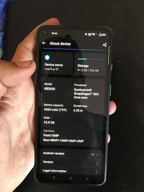 OnePlus 8T  12/256 Non PTA 6