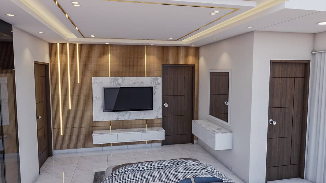 False ceiling | WPC Panels | Wood & vinyle flooring | Kitchen Cabinets 7