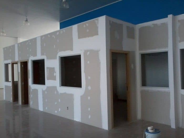 drywall/gypsum board partition/office partition/gypsum ceiling workin 3