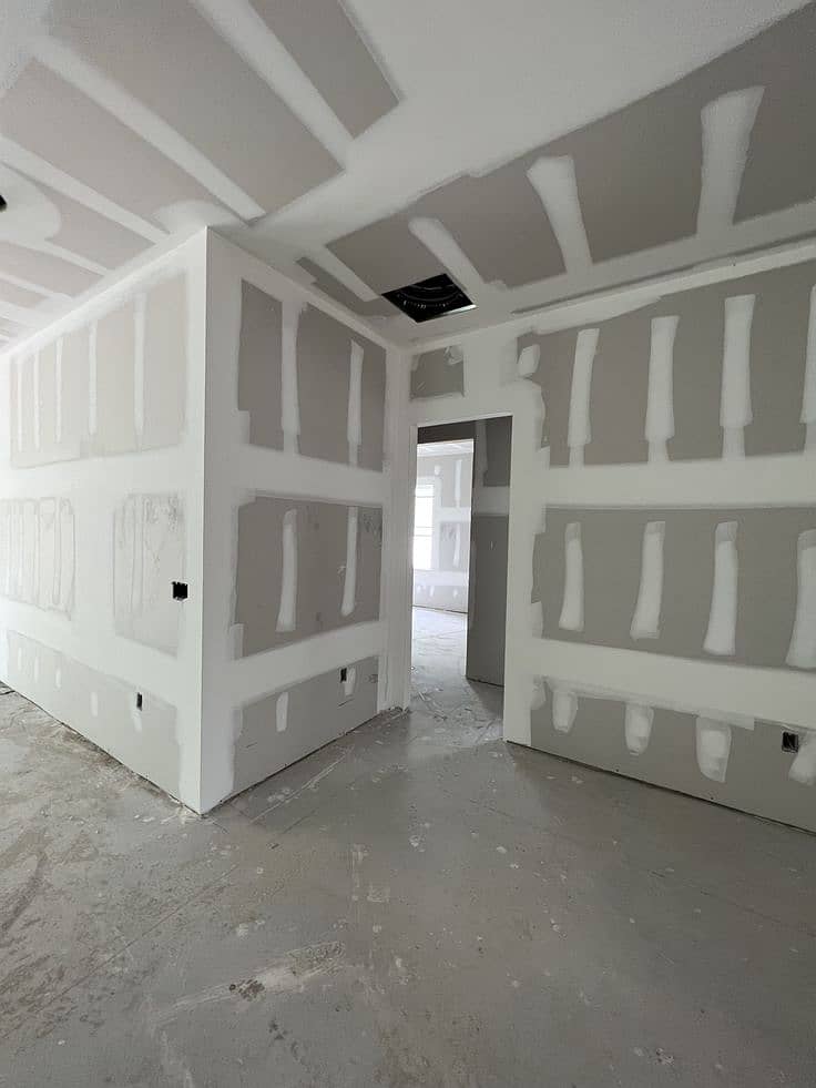 drywall/gypsum board partition/office partition/gypsum ceiling workin 11