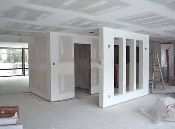 drywall/gypsum board partition/office partition/gypsum ceiling workin 3