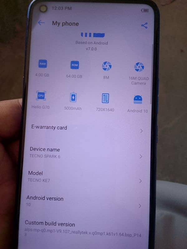 Tecno spark6 PTA approved ha 1