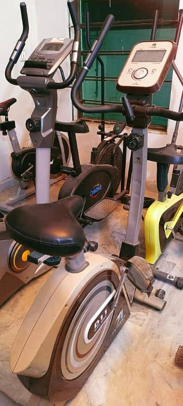 exercise cycle elliptical cross trainer recumbent bike spin magnetic 7