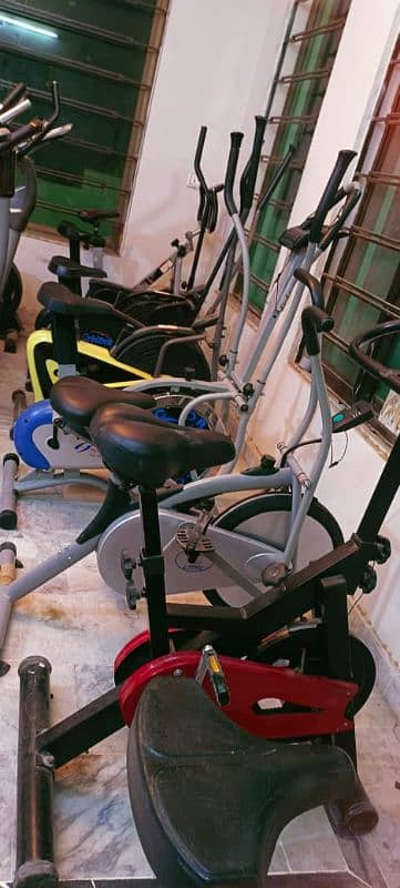 exercise cycle elliptical cross trainer recumbent bike spin magnetic 16