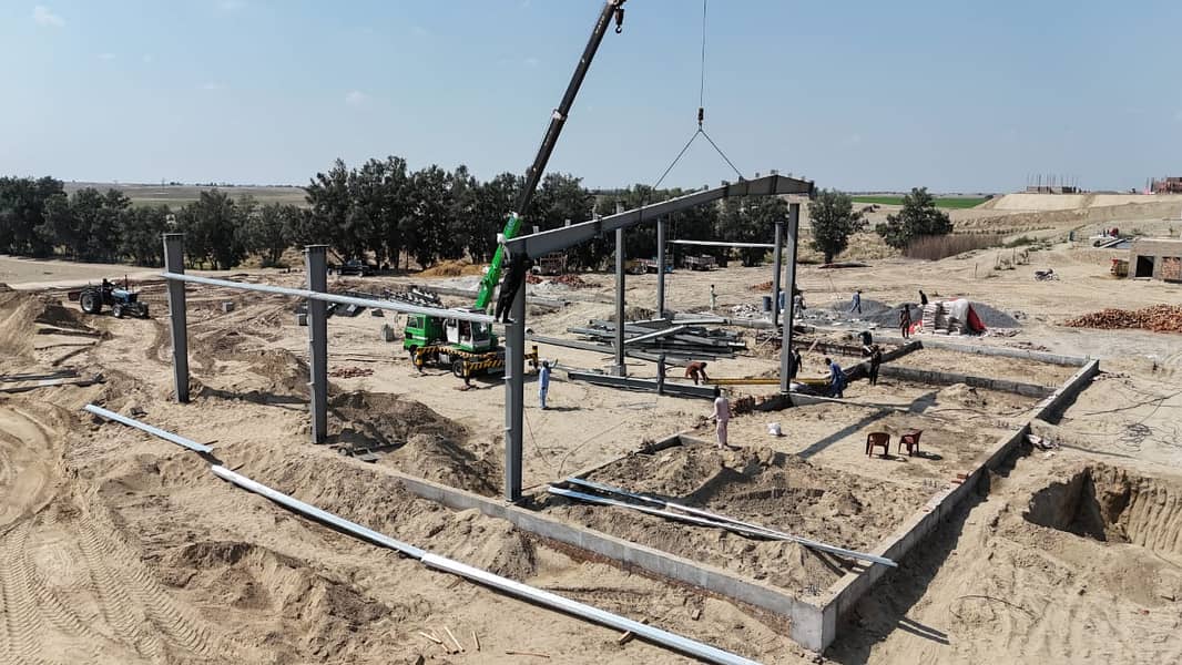 PRE ENGINEERED BUILDINGS | Grey structure | Construction services 3