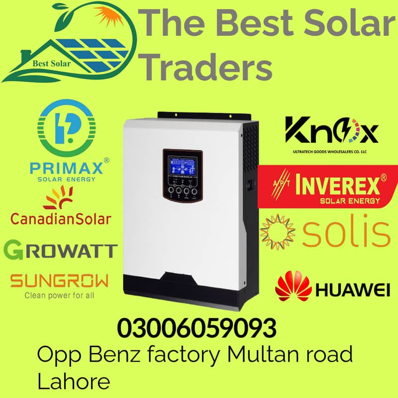 inverex/growatt/huawei/solis/solarmax/knox/crown/canadian inverter 1