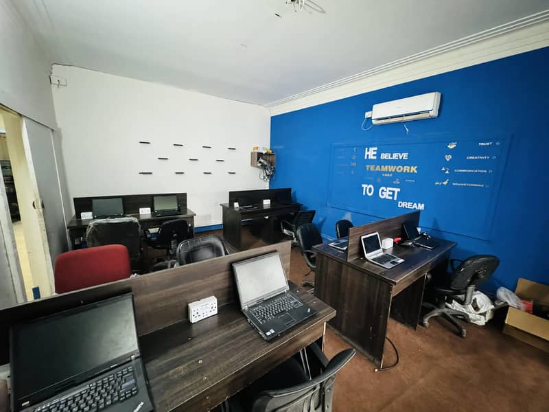 Shared office, co working space, furnished office, call center seats 1