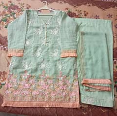 3piece organza fancy suite